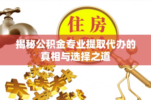 黑河揭秘公积金专业提取代办的真相与选择之道